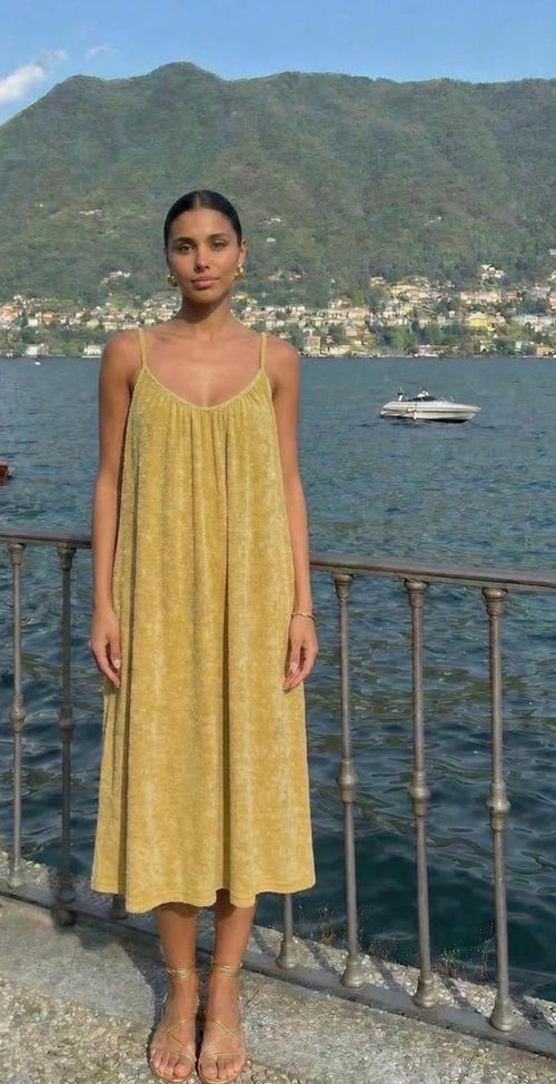 Beachdress model Terry camel