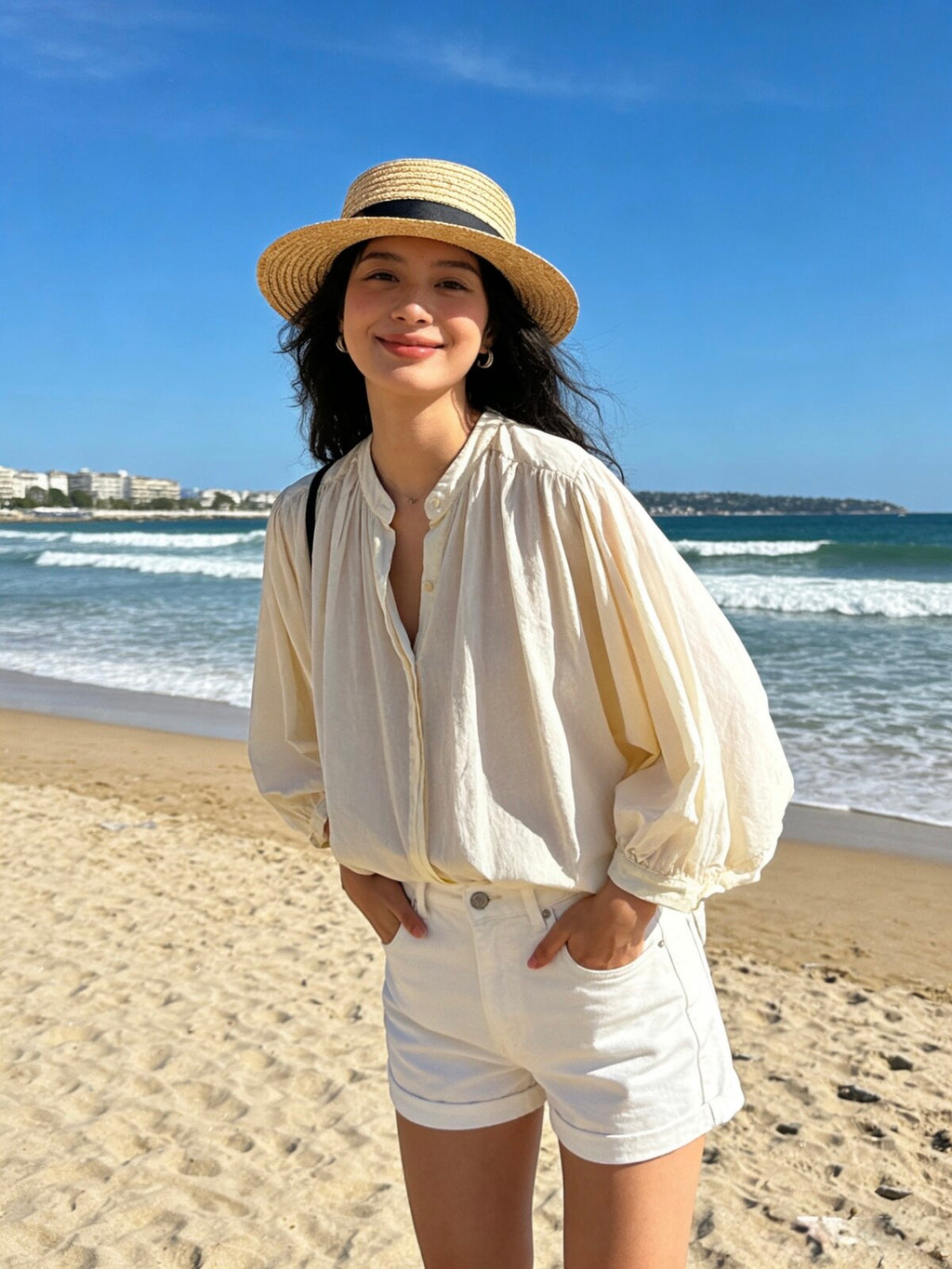 Cotton Blouse Bibi ecru