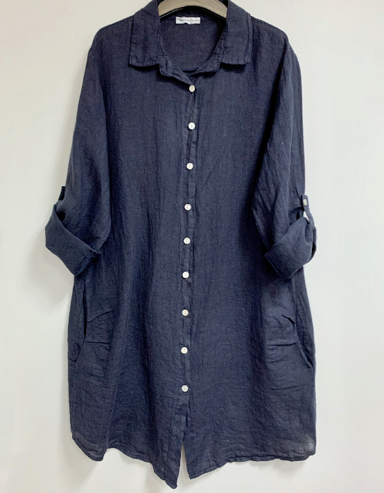 Tuniek Blouse model Vadella navy