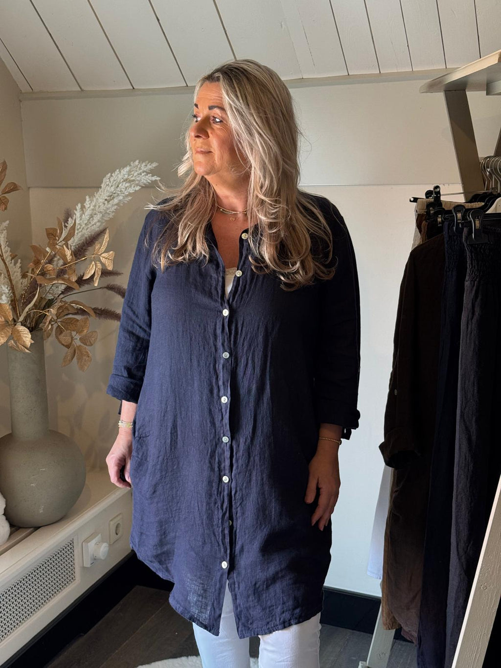 Tuniek Blouse model Vadella navy