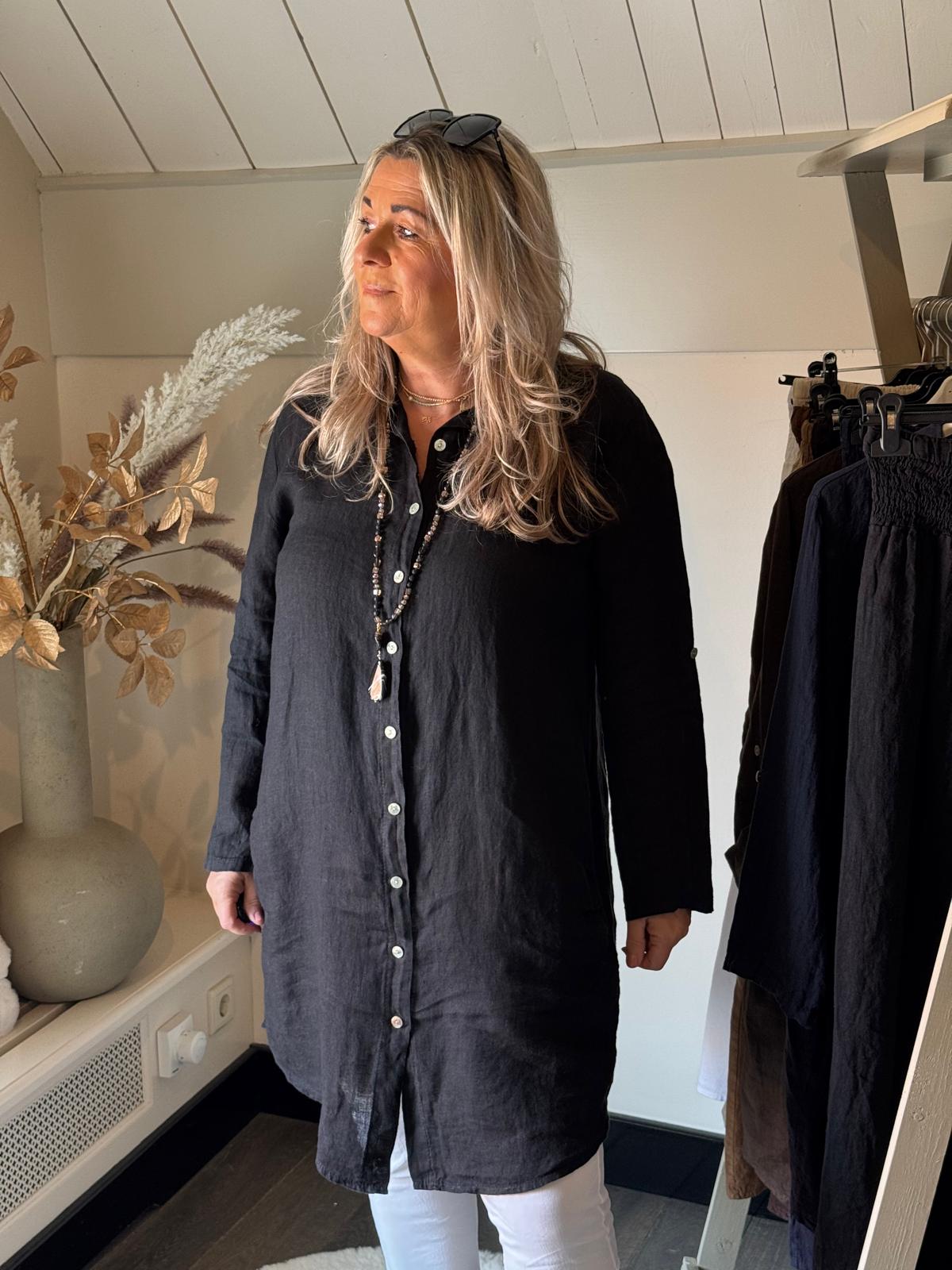 Tuniek Blouse model Vadella zwart